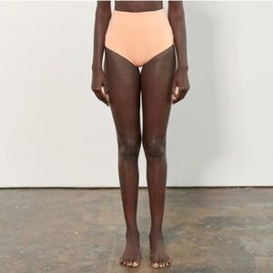 NWT Mara Hoffman Lydia Pink Bikini Bottom High Rise Swim